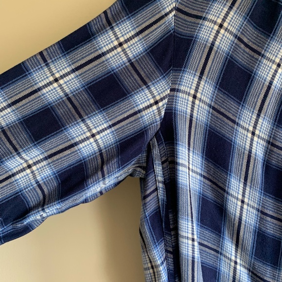Madewell blue plaid checked button down shirt - Picture 5 of 7